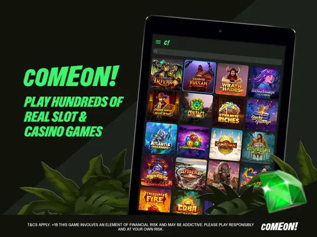 Image of the ComeOn Casino app for Ontario